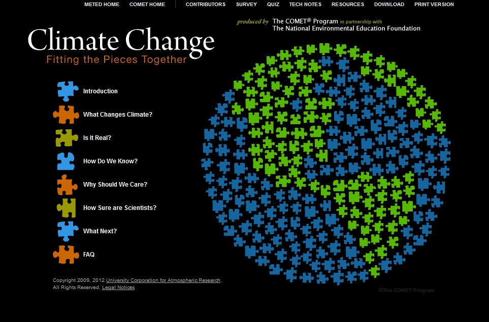 Promo image for the course Climate Change: Fitting the Pieces Together