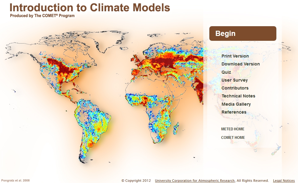 Promo image for the course Introduction to Climate Models