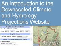 An Introduction to the Downscaled Climate and Hydrology Projections Website Promo image for the course An Introduction to the Downscaled Climate and Hydrology Projections Website