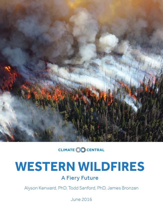 Western Wildfires: A Fiery Future Report Cover