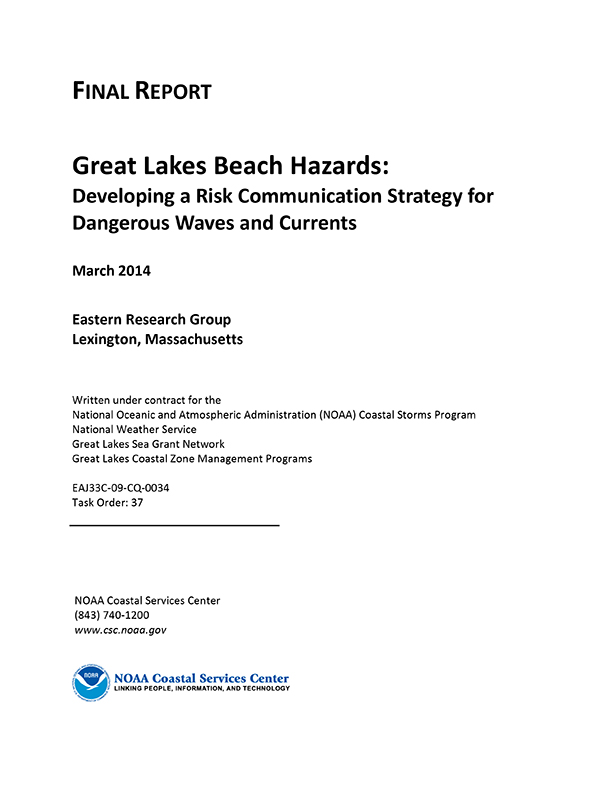 First page of report